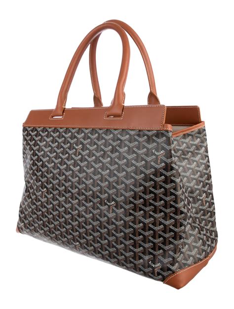 the goyard bellechasse tote|GOYARD Goyardine Bellechasse GM Tote Black .